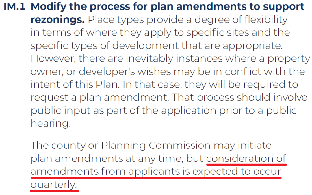 Planning Commission Passes an Out-of-Cycle Plan Amendment